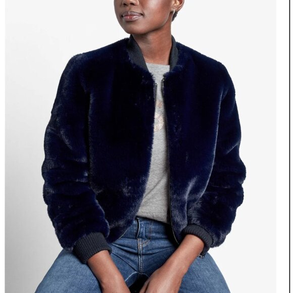 Faux Fur Banana Republic Jacket - Picture 2 of 6